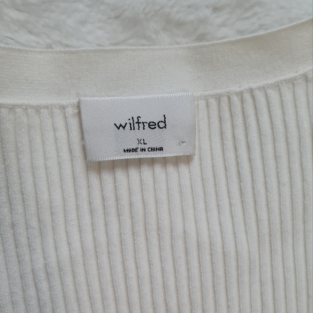 Wilfred Button-Up Cardigan, White, Size XL. - Picture 3 of 7